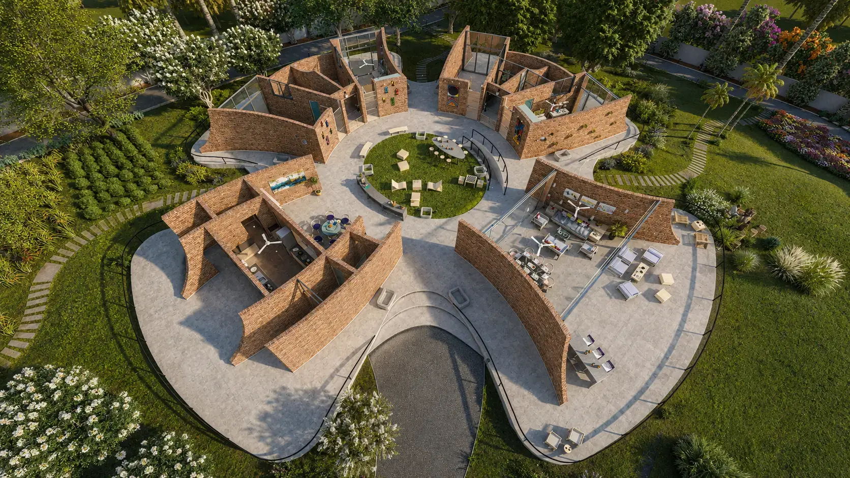 A House Under - Curvilinear Geometry